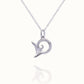 Platinum Shark Tail charm with a solid platinum chain. Made to order. © Adrian Ashley