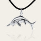 Ichthyosaurus necklace, Made from highly polished, tarnish resistant silver, strung on a strong cord. © Adrian Ashley