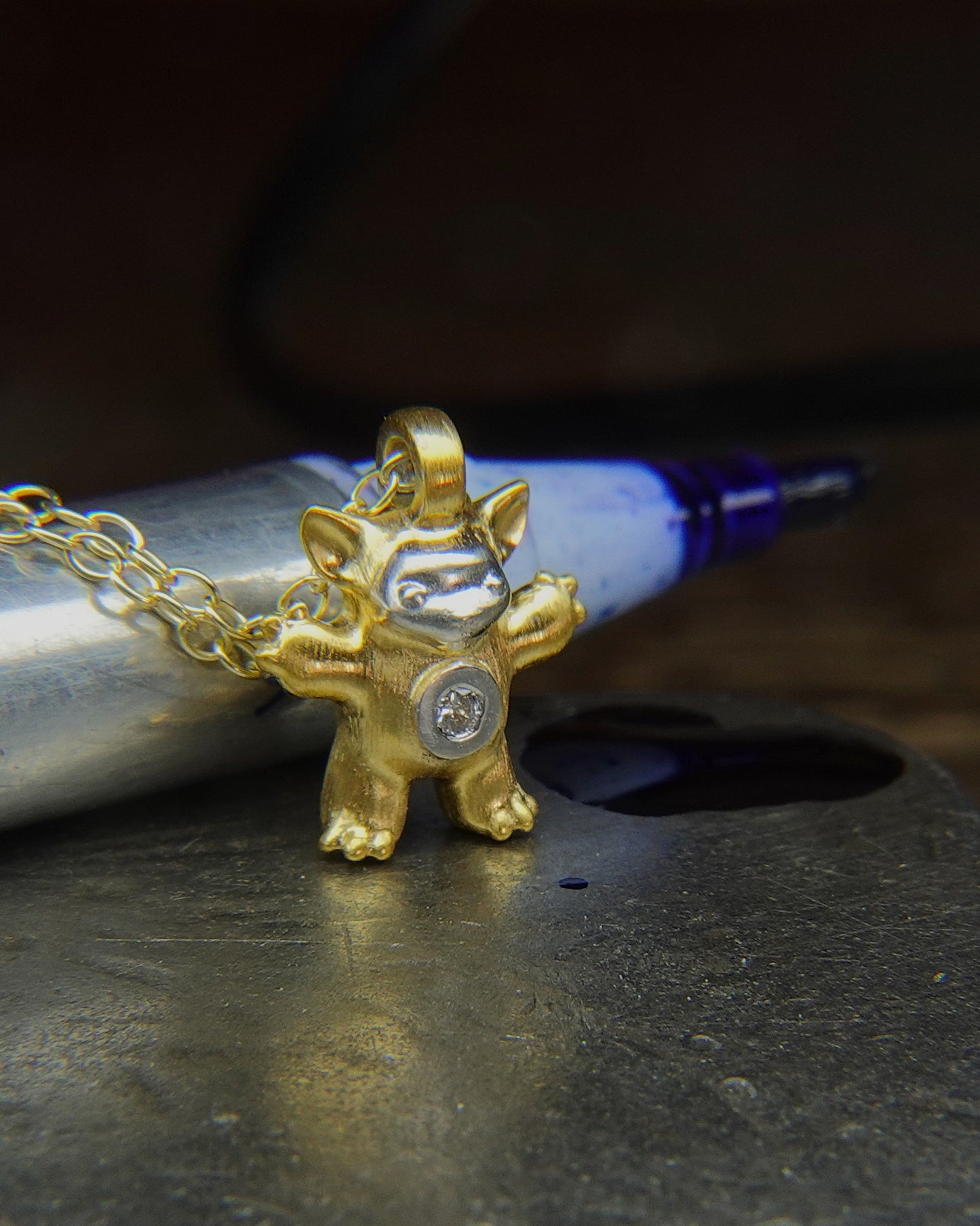 Tiny Diamond Creature, Bright Creature Companion Being. © Adrian Ashley