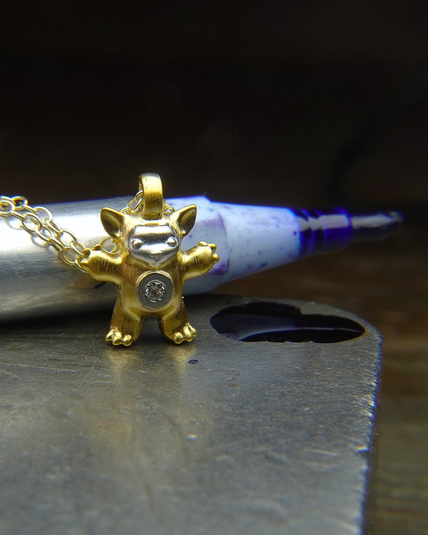 Tiny Diamond Creature, Bright Creature Companion Being. © Adrian Ashley