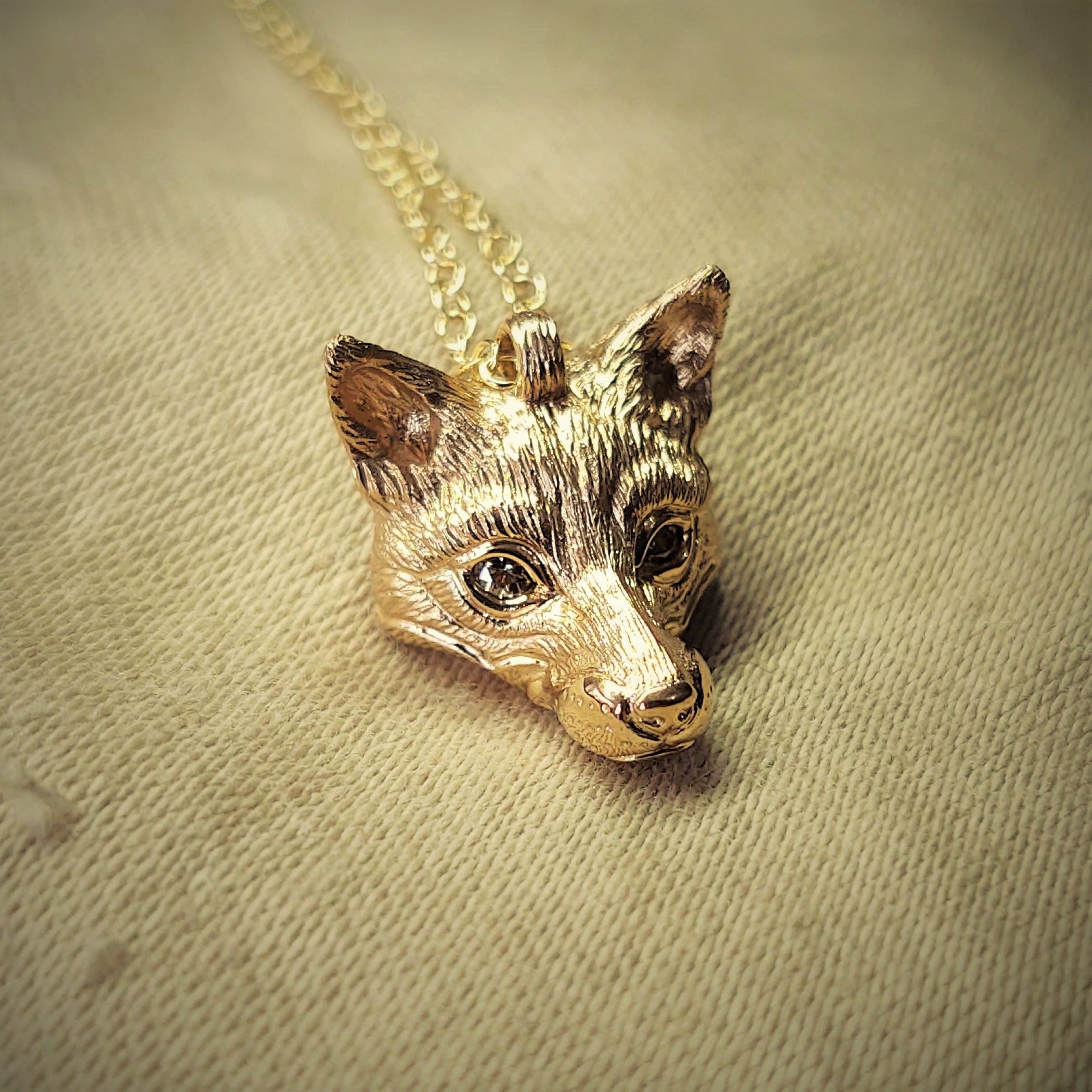 Fox Necklace, Sterling Silver Or Gold Plated By Lily Charmed |  notonthehighstreet.com