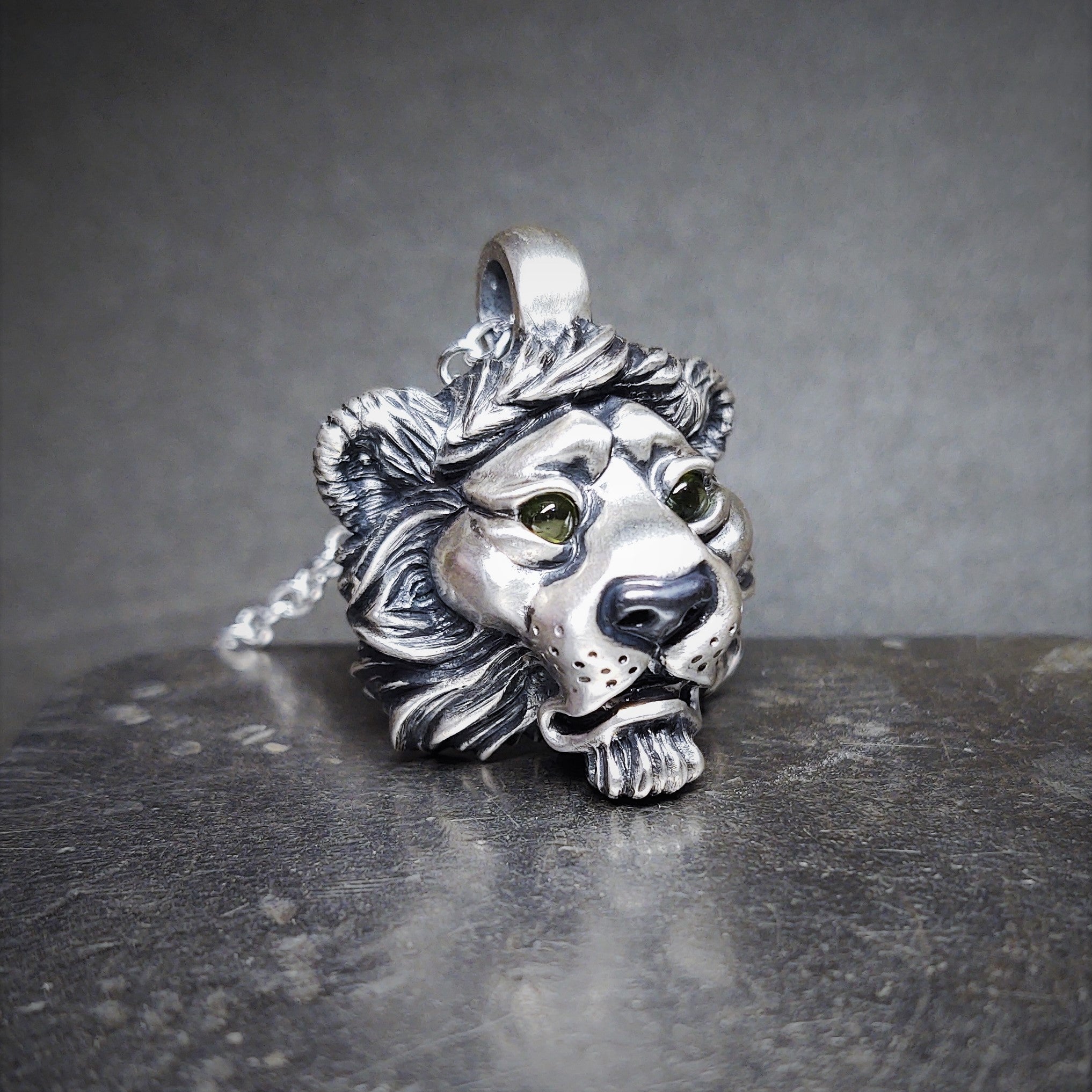 Face of Lion charm Pendant sale 925 Sterling Silver