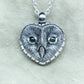 Emerald Barn Owl necklace, large sterling silver Barn Owl pendant with natural emerald eyes.  *This piece is finished and ready to be shipped* © Adrian Ashley